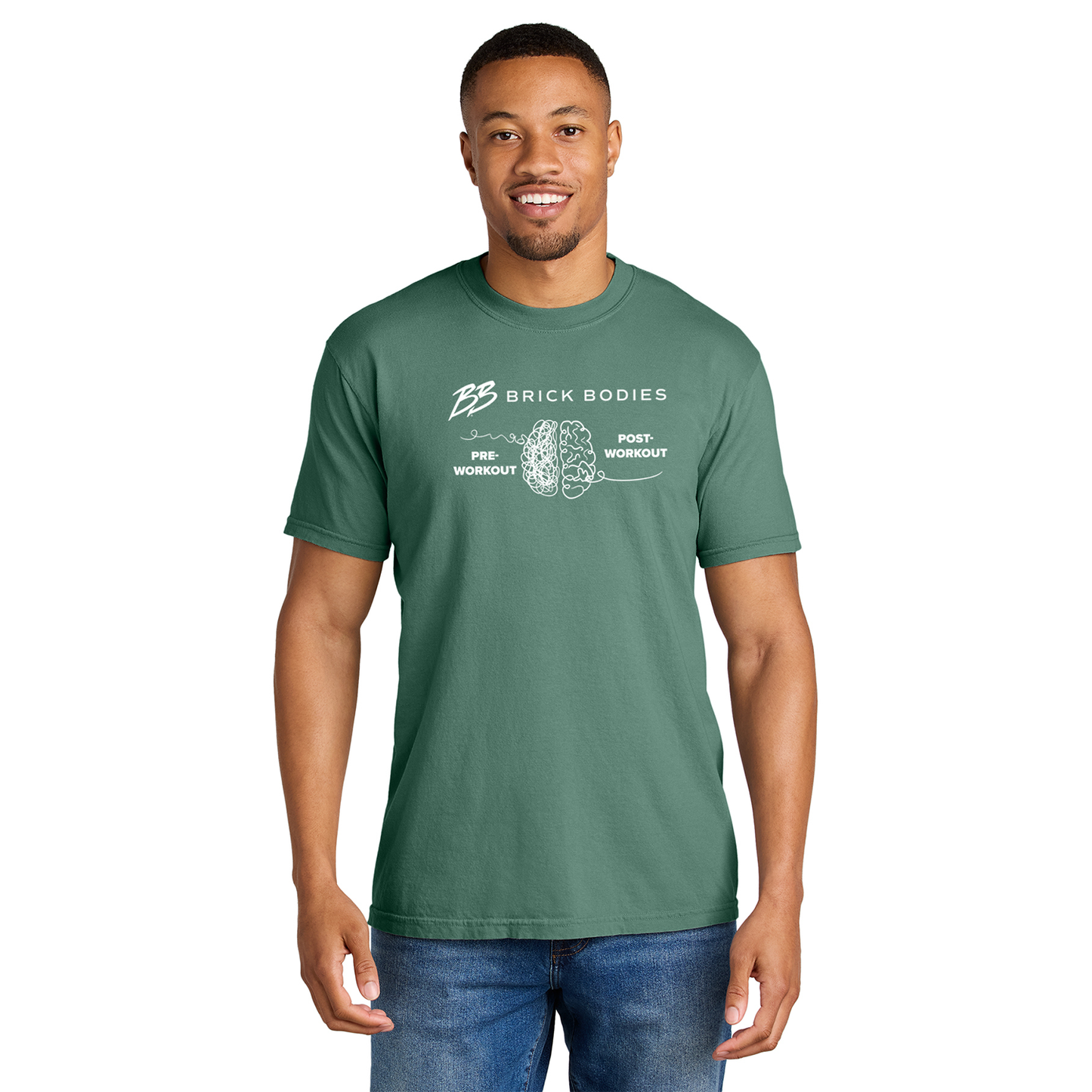 Brick Bodies Mental Health Heavyweight Crew Tee