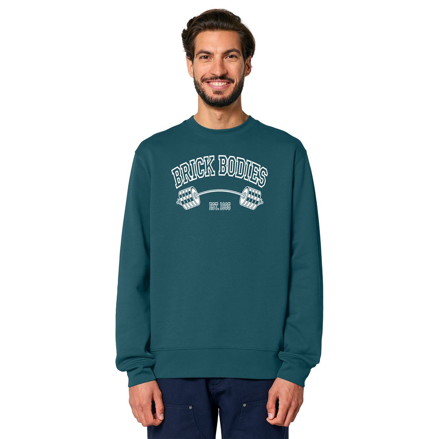 Brick Bodies Since 1985 Unisex Crewneck Sweatshirt