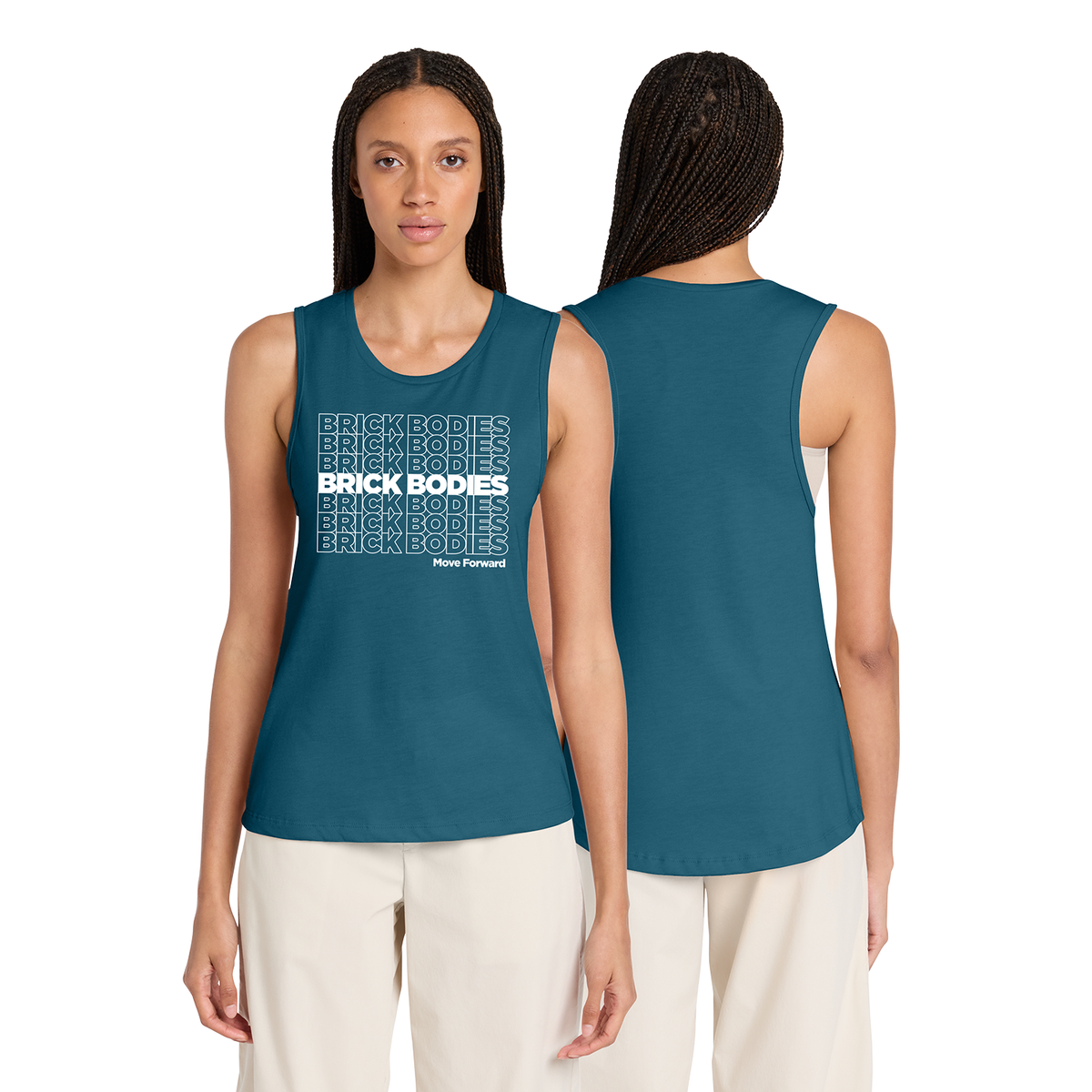 Instructor Ladies Jersey Muscle Tank